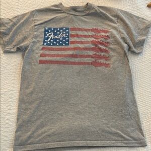 Fender Guitar American Flag T-Shirt